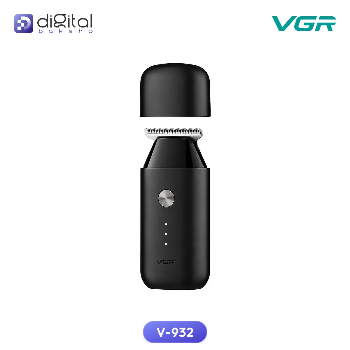 VGR V-932 Rechargeable Pocket Trimmer for Men - Corded & Cordless Hair Clipper with Stainless Steel Blades alternate view